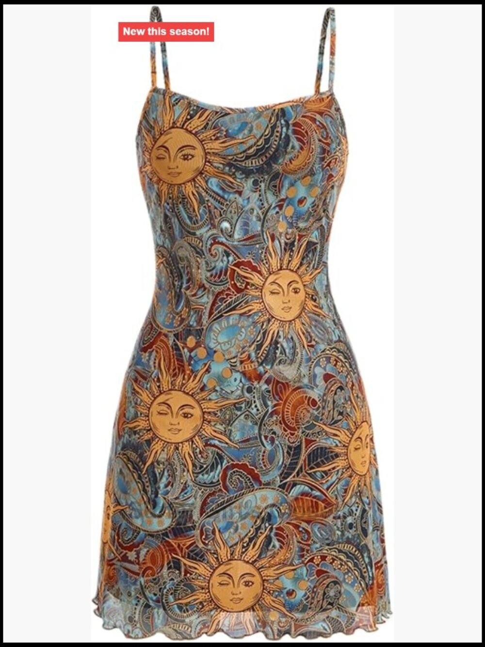 Women's Satin Cowl Neck Spaghetti Strap Mini Summer Dress - Picture 1 of 6